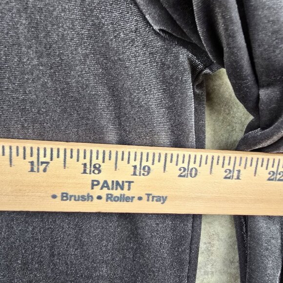 Simple By Suzanne Betro Womens Velvet Gray Drape Open Front Cardigan Coat Size L - Picture 7 of 7